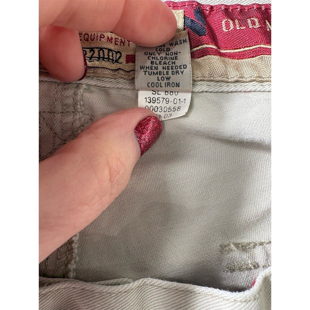 Old Navy Utility Pants Mens 36x34 Beige Khaki Straight Leg Workwear - Picture 9 of 10